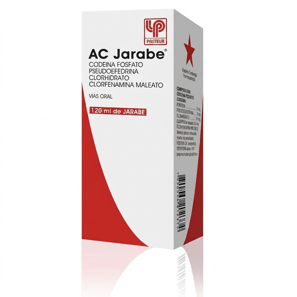 AC Jarabe 10 mg / 7,5 mg / 0,5 mg / 5 mL x 120 mL Farmex-MiaHealth-Persistente